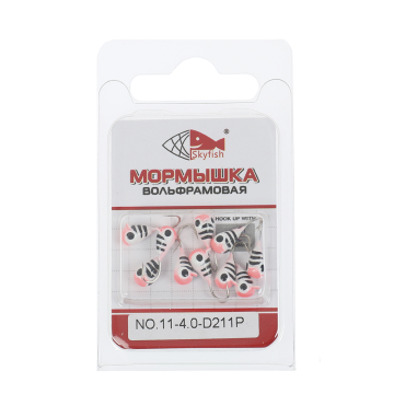 Мормышка вольф. SKYFISH "Капля с ушком", крашеная  №11-4.0-D211P